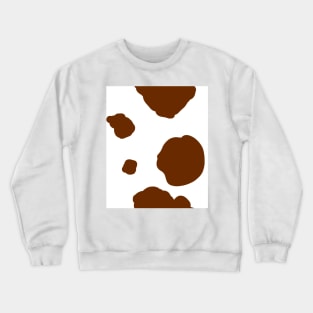 Cow Spots in brown Crewneck Sweatshirt